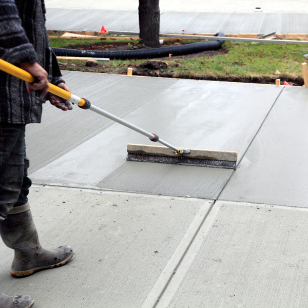 cement driveway installation