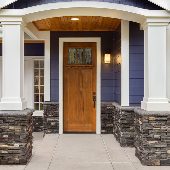 front door on house
